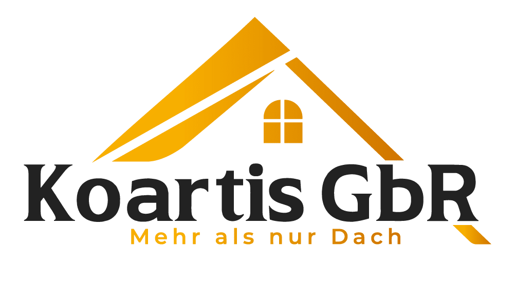 Koartis GbR, Dachdecker Bochum, Logo 2024, dunkelgrauer Name